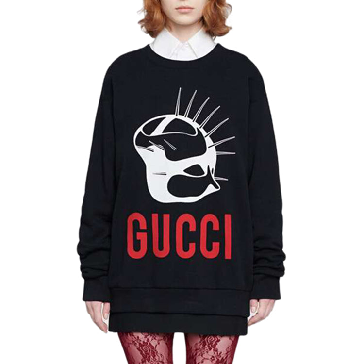 (WMNS) Gucci Declaration Profile Long Sleeve Black 469250-XJBUG-1082