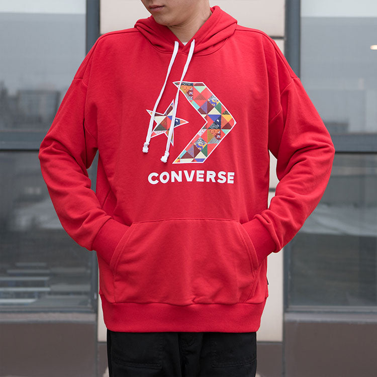Converse Star Chevron Hoodie Asia Sizing 'Red' 10017833-A03