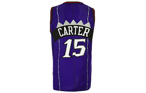 adidas Toronto Raptors Basketball Men's Classic Retro Jersey No. 15 Carter Dark Blue A46469