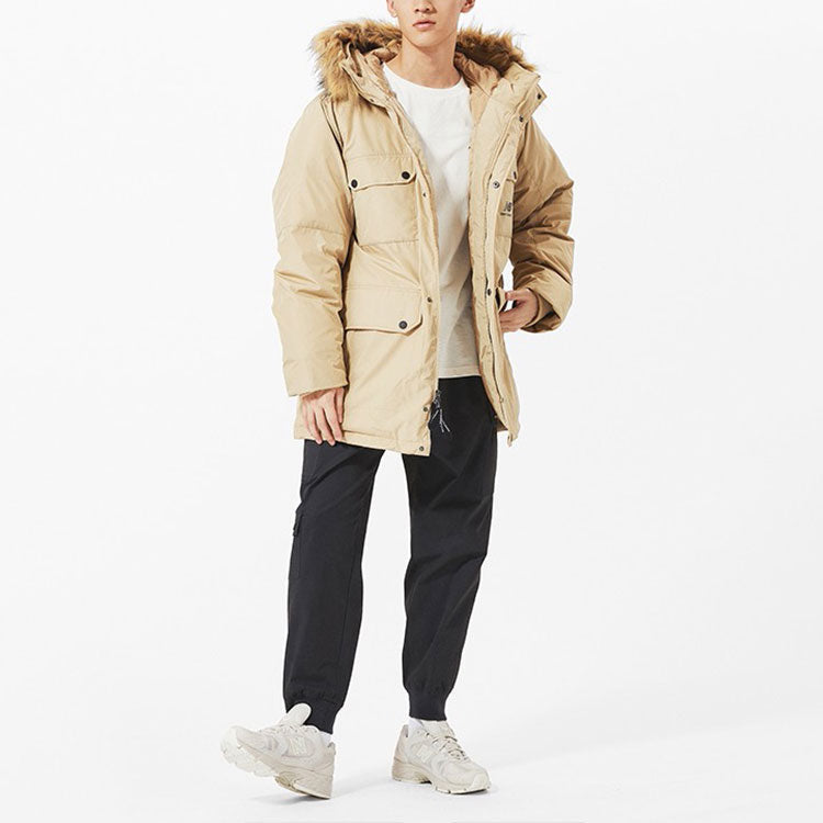New Balance Classic Down Jacket Asia Sizing 'Beige Brown' AMJ13329-HNA