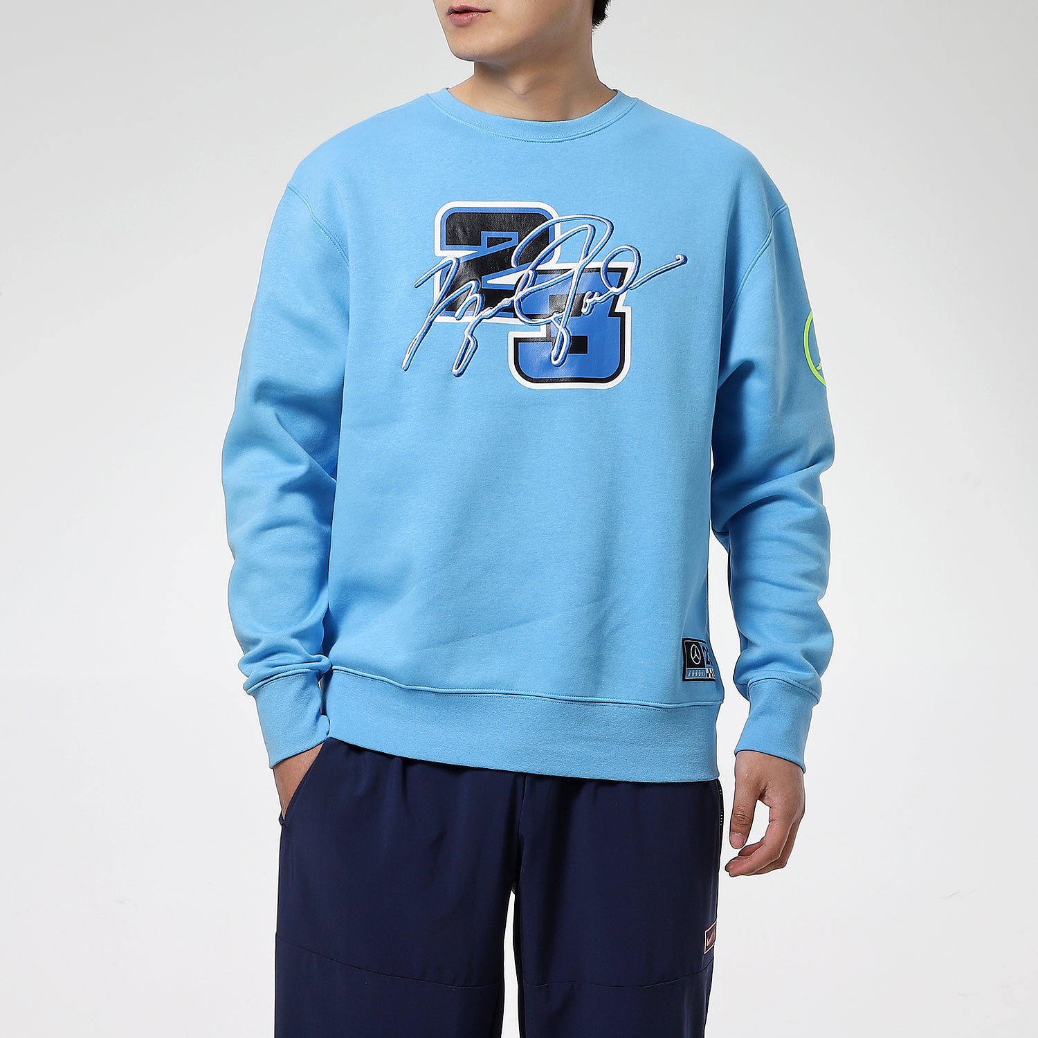 Air Jordan MENS Sport DNA Print Basketball Crew-neck Blue DD3877-412