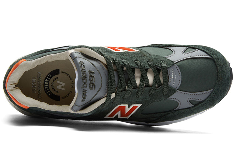 New Balance 991 Made In England 'Forest Green Orange' M991TNF