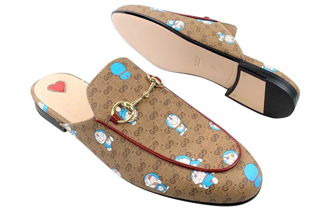 (WMNS) Gucci x Doraemon Princetown Slippers 'Neutral' 655038-2TU10-8967