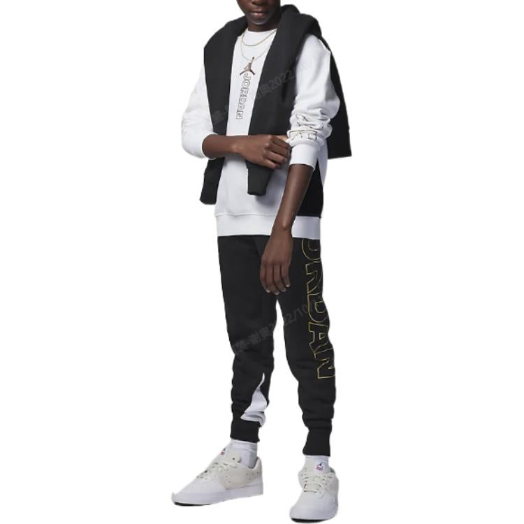(GS) Air Jordan Air Holiday Shine Crewneck Sweater 'White' FB9470-100