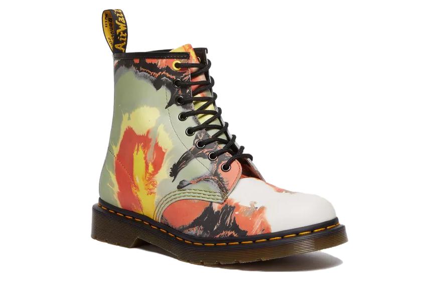 Dr. Martens 1460 x Tate Decalcomania Backhand Leather Lace Up Boots 'Multicolor Volcanic Flare' 31730649