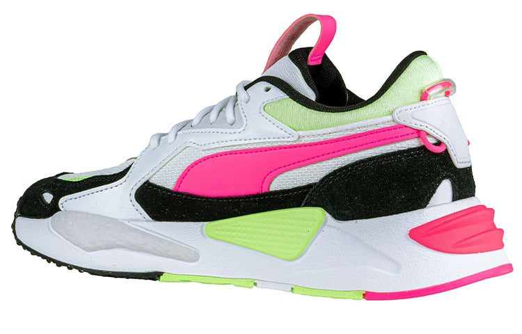 (WMNS) PUMA RS-Z Reinvent 'White Fluo Pink Black Fizzy Lime' 383219-08