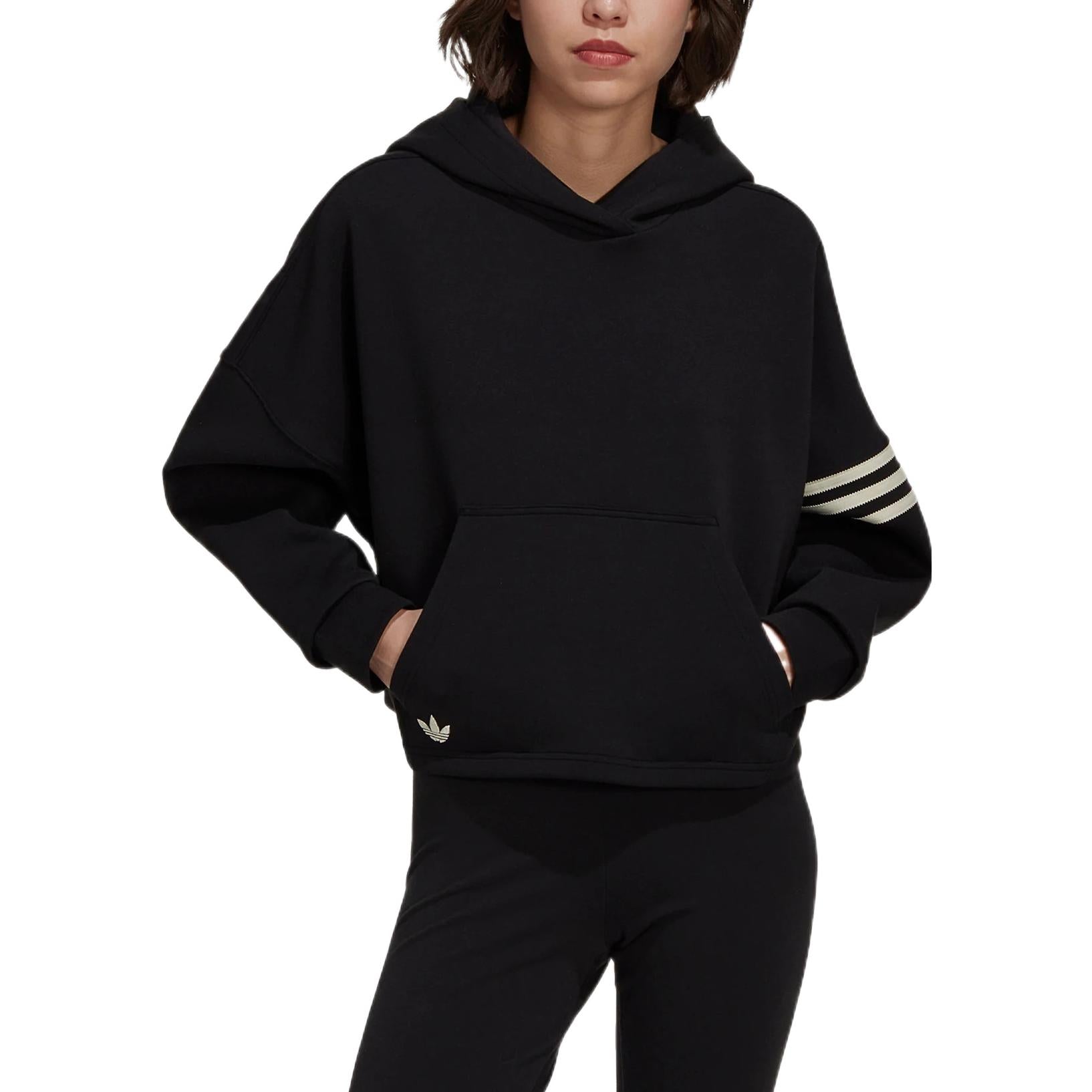(WMNS) adidas Adicolor Neuclassics Hoodies 'Black' HT8847