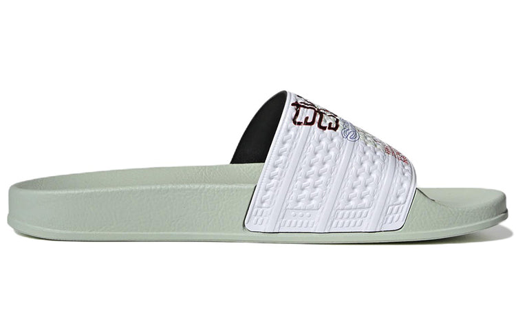 adidas Adilette Slides 'Linen Green White' HR0095