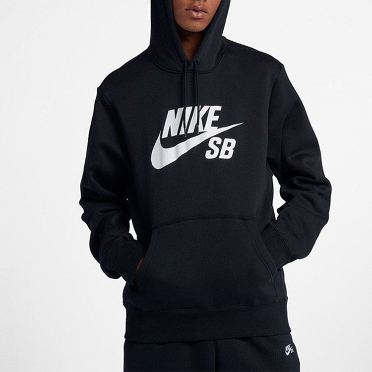 Nike SB Skateboard ICON Skate Hooded Fleece Men Black AJ9734-010