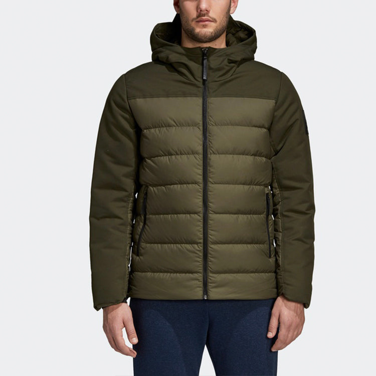 adidas Outdoor With Down Feather Jacket Olive Green CY8622