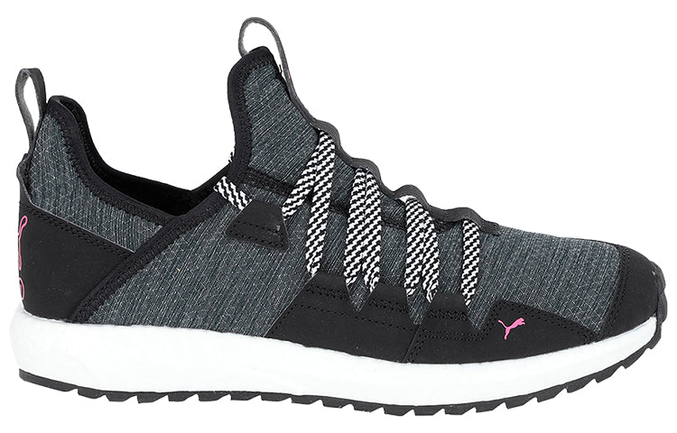 (WMNS) PUMA Mega Nrgy Trail Low Running Shoes Black/Grey/White 191202-03