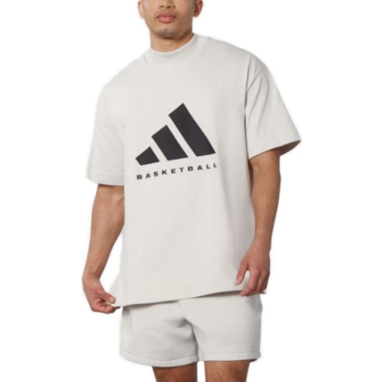 adidas Basketball Logo Tee 'White' IR8491
