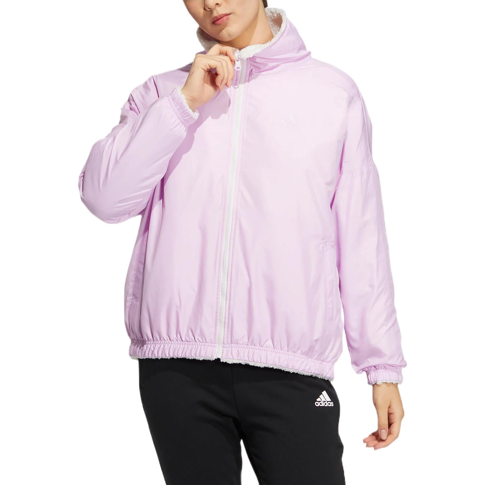 (WMNS) adidas Metrevboa Jacket Asia Sizing 'White Pink' HM7111