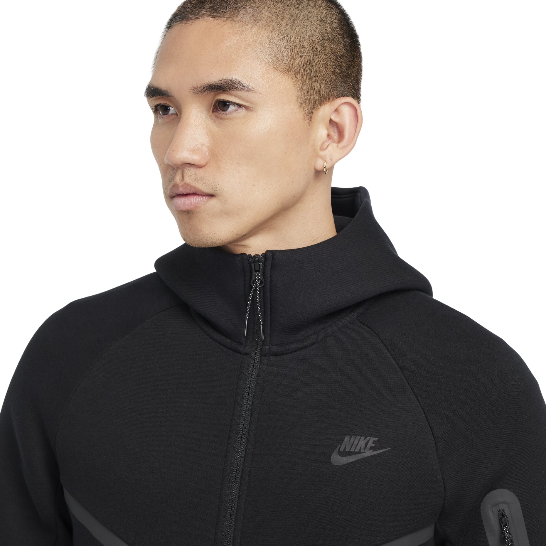 Nike Sportswear Tech Fleece Windrunner Jacket Asia Sizing 'Black' HV0950-010