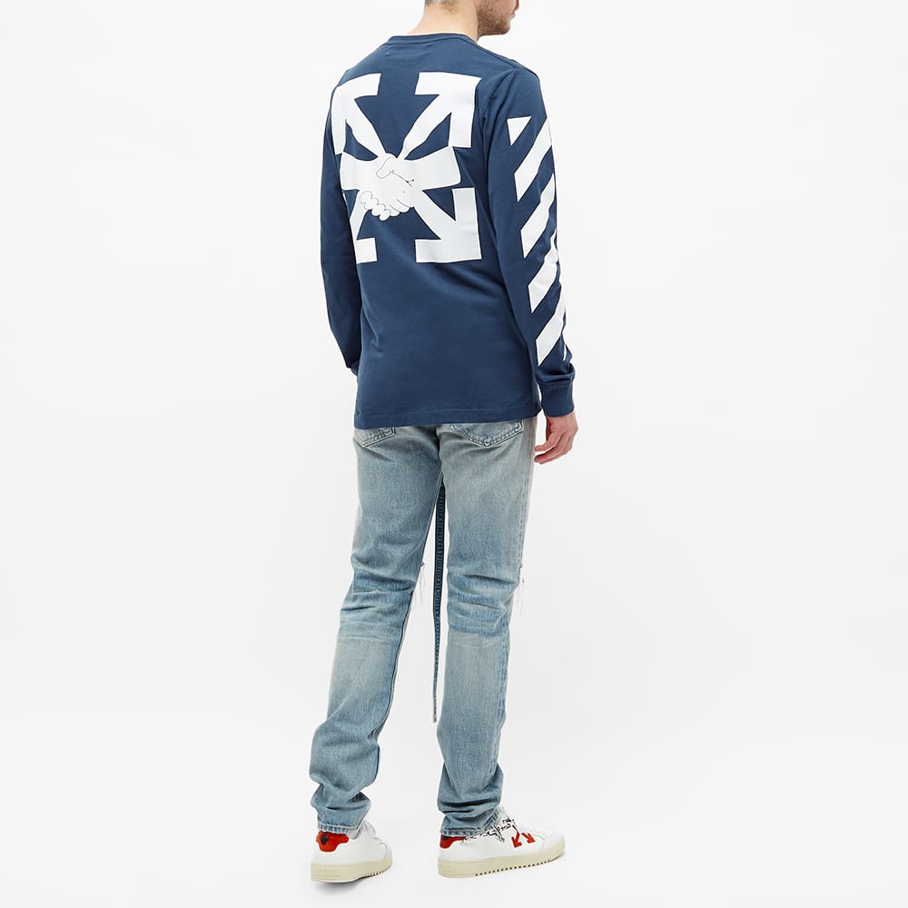 Off-White Arrow Printing Long Sleeves Blue OMAB001F20FAB0084901