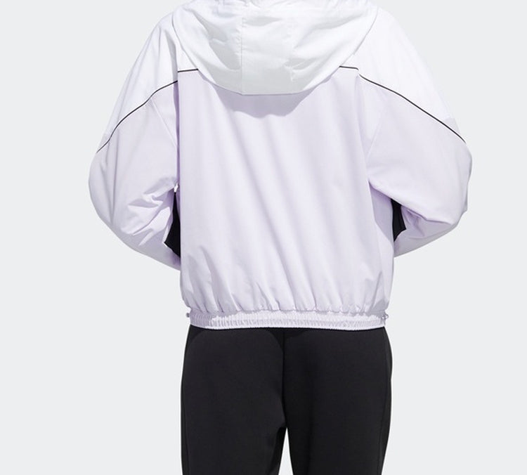 (WMNS) adidas Wb Color Hooded Zipper Tatting Jacket White FM9322