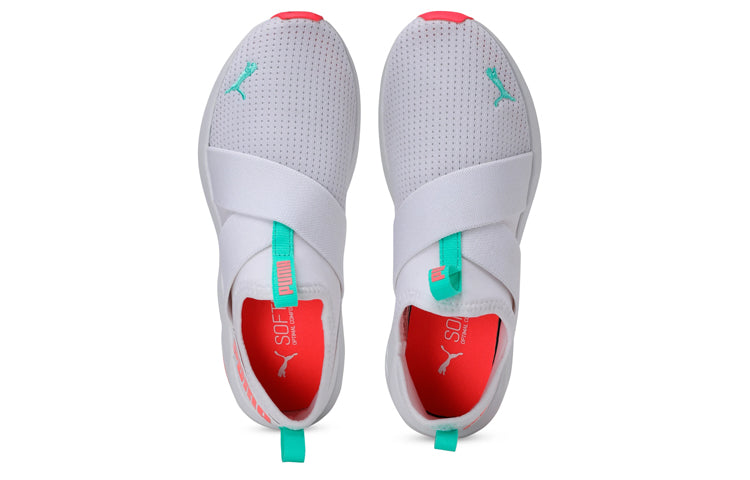 (WMNS) PUMA Prowl Slip On Low-Top Sneakers Grey/Red 193078-04