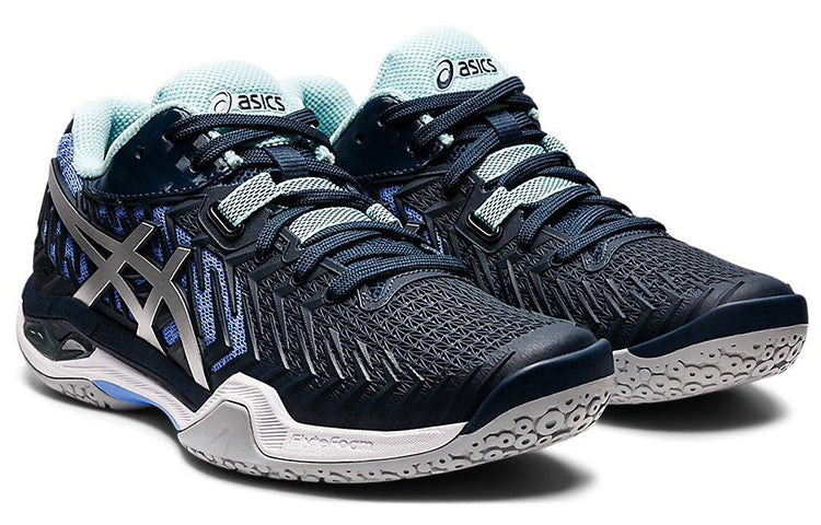 (WMNS) ASICS Court Control FF 2 'Black Silver Blue' 1072A057-404
