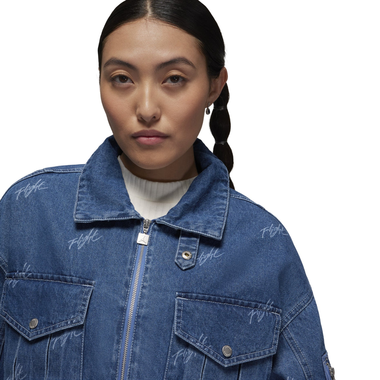 (WMNS) Air Jordan Renegade Jacket Asia Sizing 'Stone Blue' FN5354-453