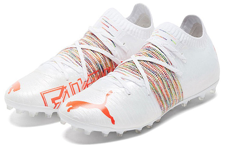 PUMA Future z 1.1 MG Soccer Cleats White/Orange 106377-02