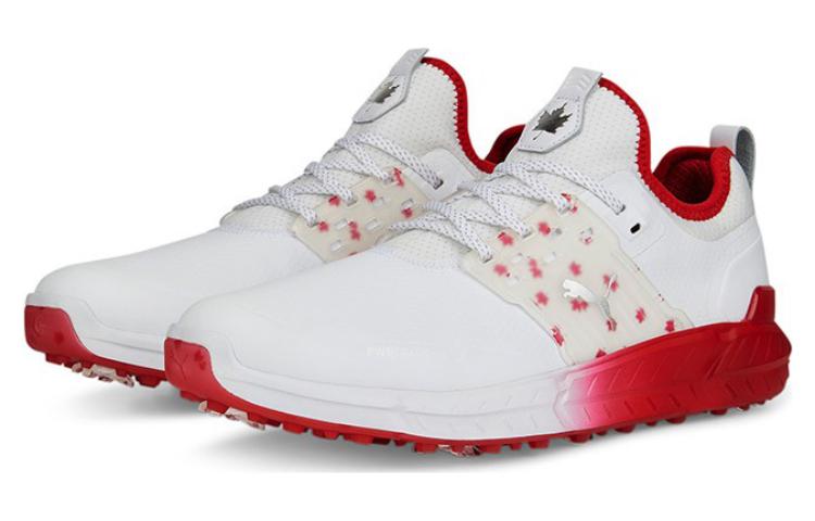PUMA Ignite Articulate Maple Golf Shoes 'White Red' 377216-01