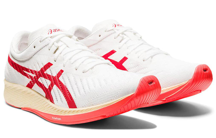 (WMNS) ASICS Metaracer 'White Sunrise Red' 1012A580-100