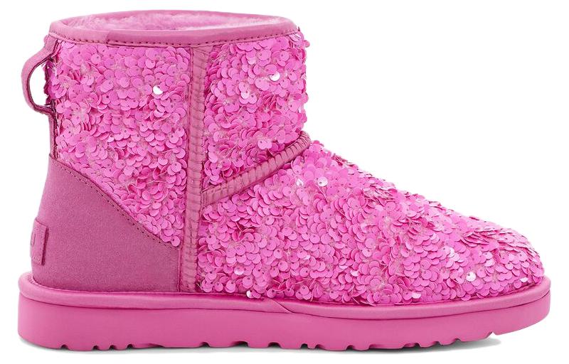 (WMNS) UGG Classic Mini Chunky Sequin Boot 'Pink' 1130602-ECH