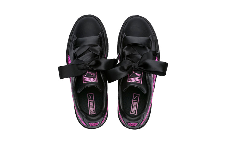 PUMA Basket Heart Bling K Shoes Black/Purple 366847-01
