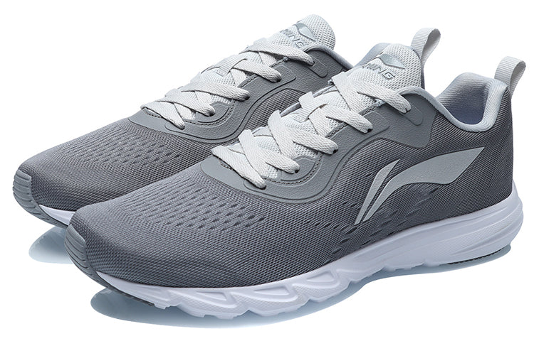 Li-Ning One Piece Lightweight Running Shoes 'Grey White' ARBR005-1