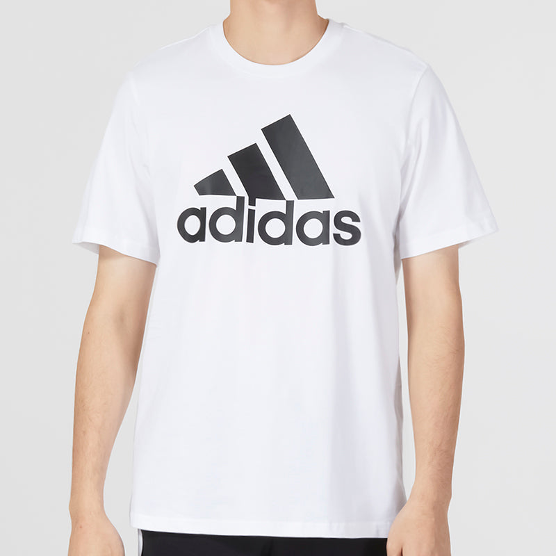 adidas Essentials Single Jersey Big Logo Tee 'White' IC9349