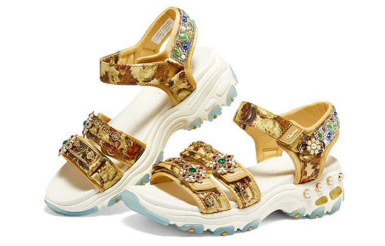 (WMNS) Skechers Premium Heritage D'Lites - Gemtastic 'White Gold' 149743-WGD