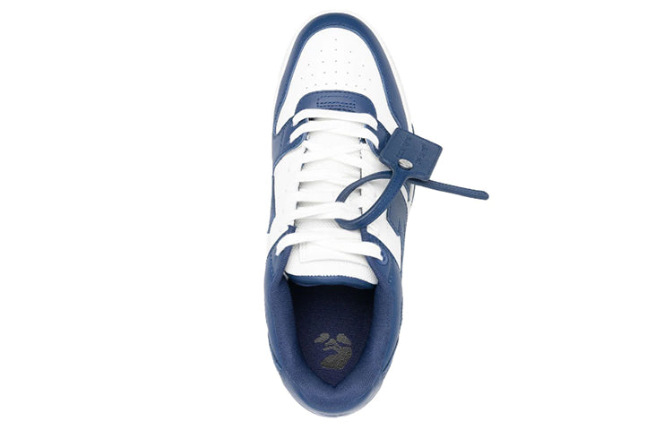 Off-White Out Of Office Leather Sneakers 'Navy White' OMIA189C99LEA0044201