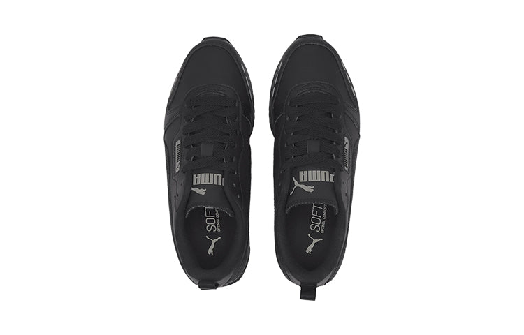 (GS) PUMA R78 Low Top Running Shoes Black 374428-01
