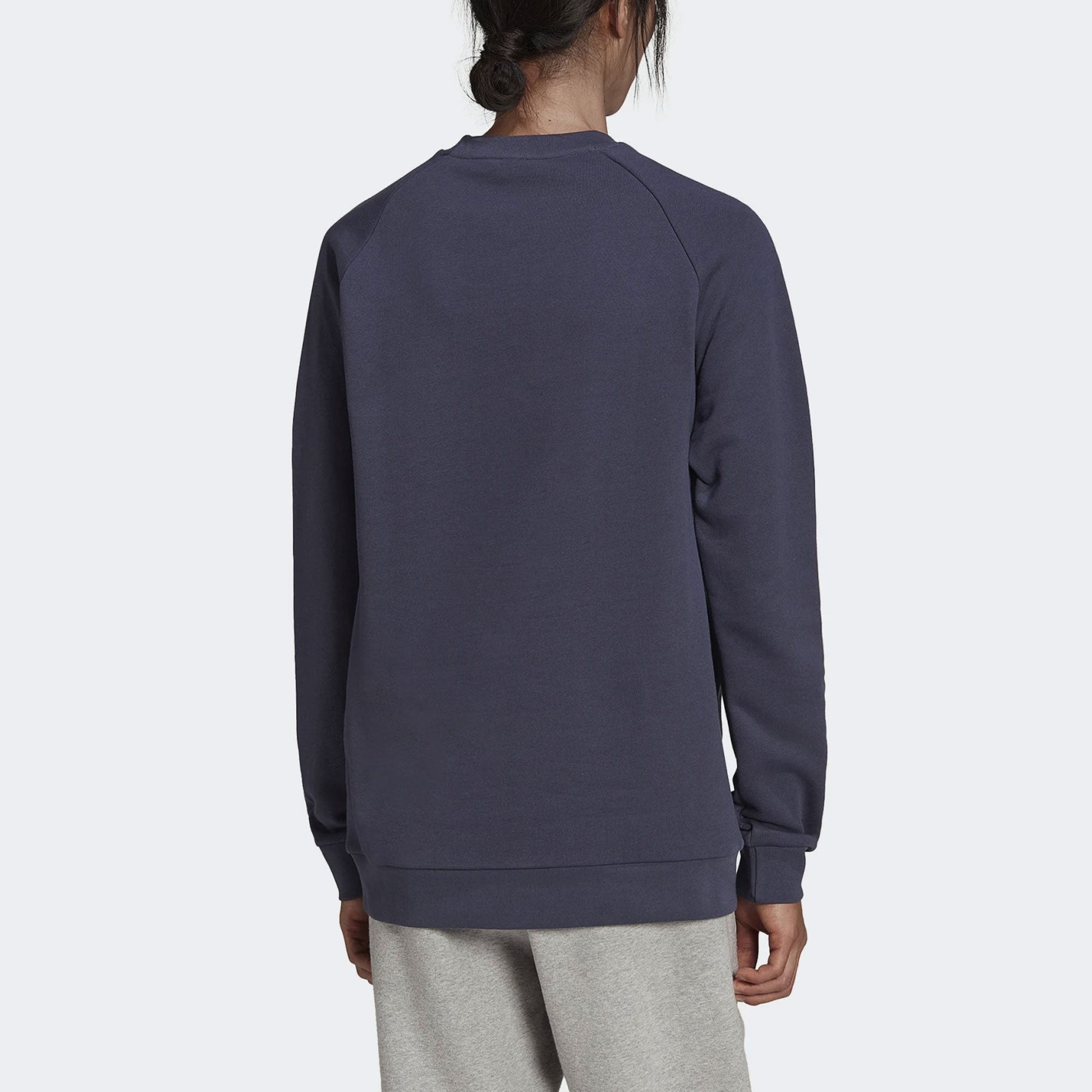 Men's adidas originals Alphabet Large Logo Round Neck Sports Navy Blue HE9490