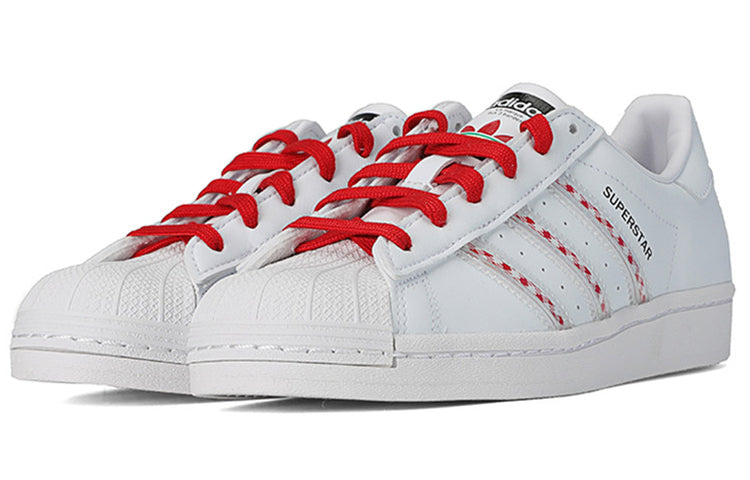 adidas originals Superstar 'White Red Black' FZ2822