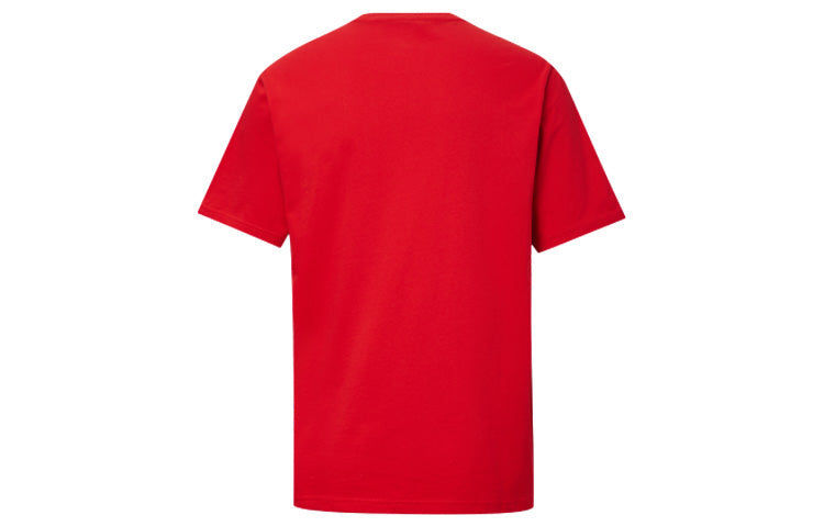 Men's Converse Alphabet Printing Sports Short Sleeve Red 10019983-610