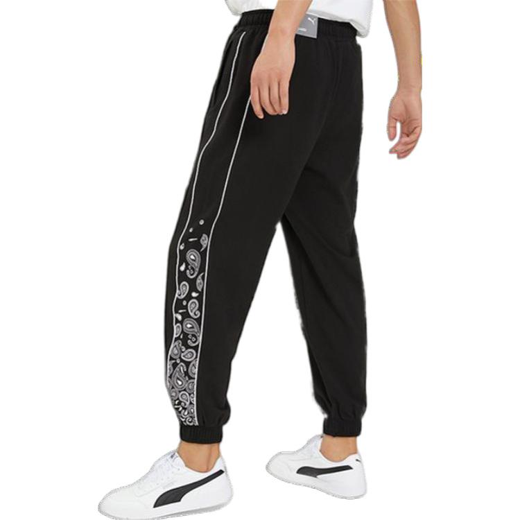 PUMA Paisley Sweat Pants 'Black' 539524-01