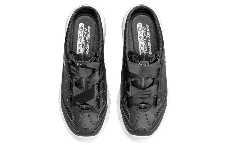 (WMNS) Skechers D'lites Chunky Shoes Black 66666282-BLK