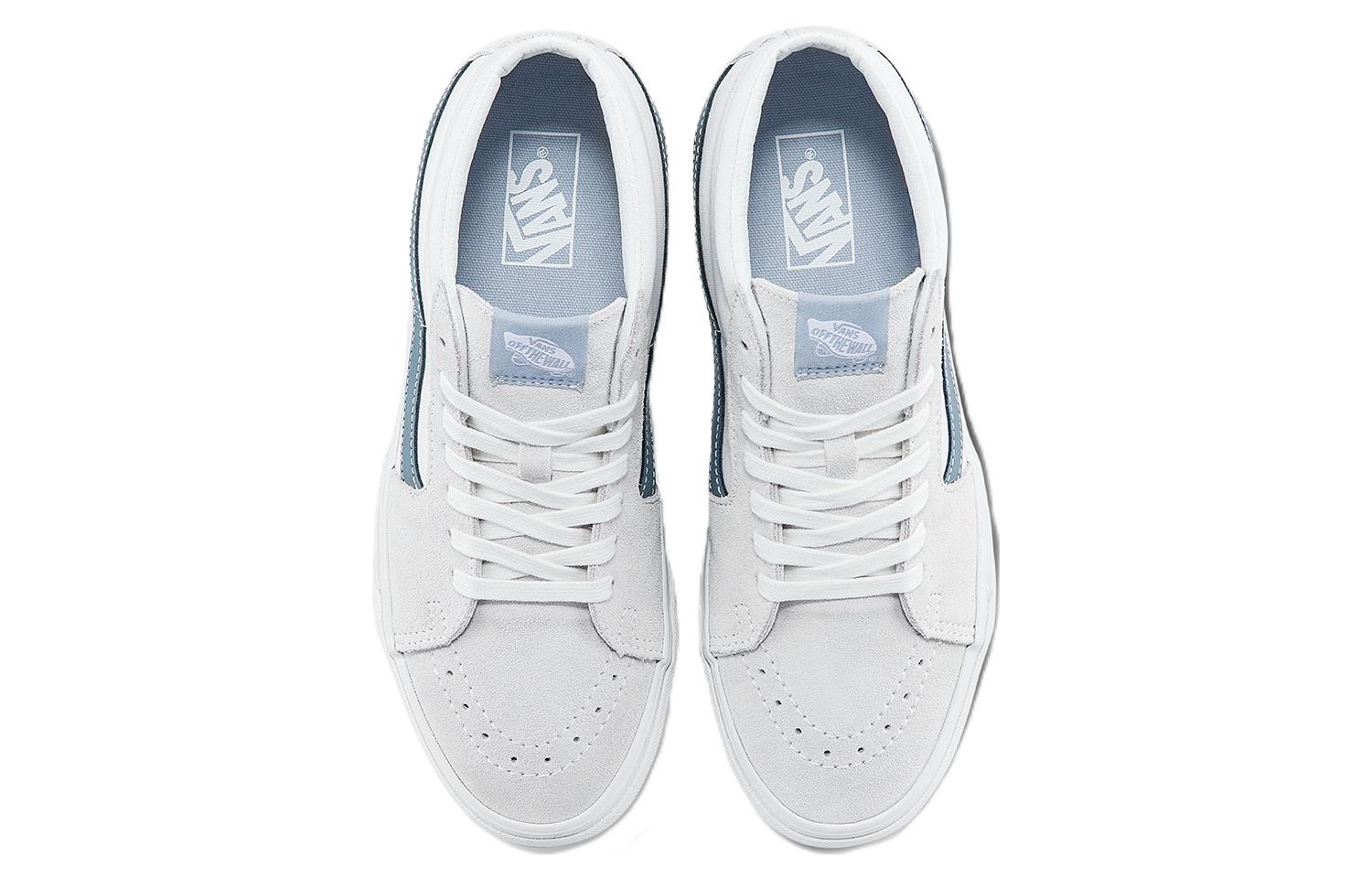Vans Sk8-Mid Casual Wear-resistant Skateboarding Shoes Unisex White VN0A5KXERV2