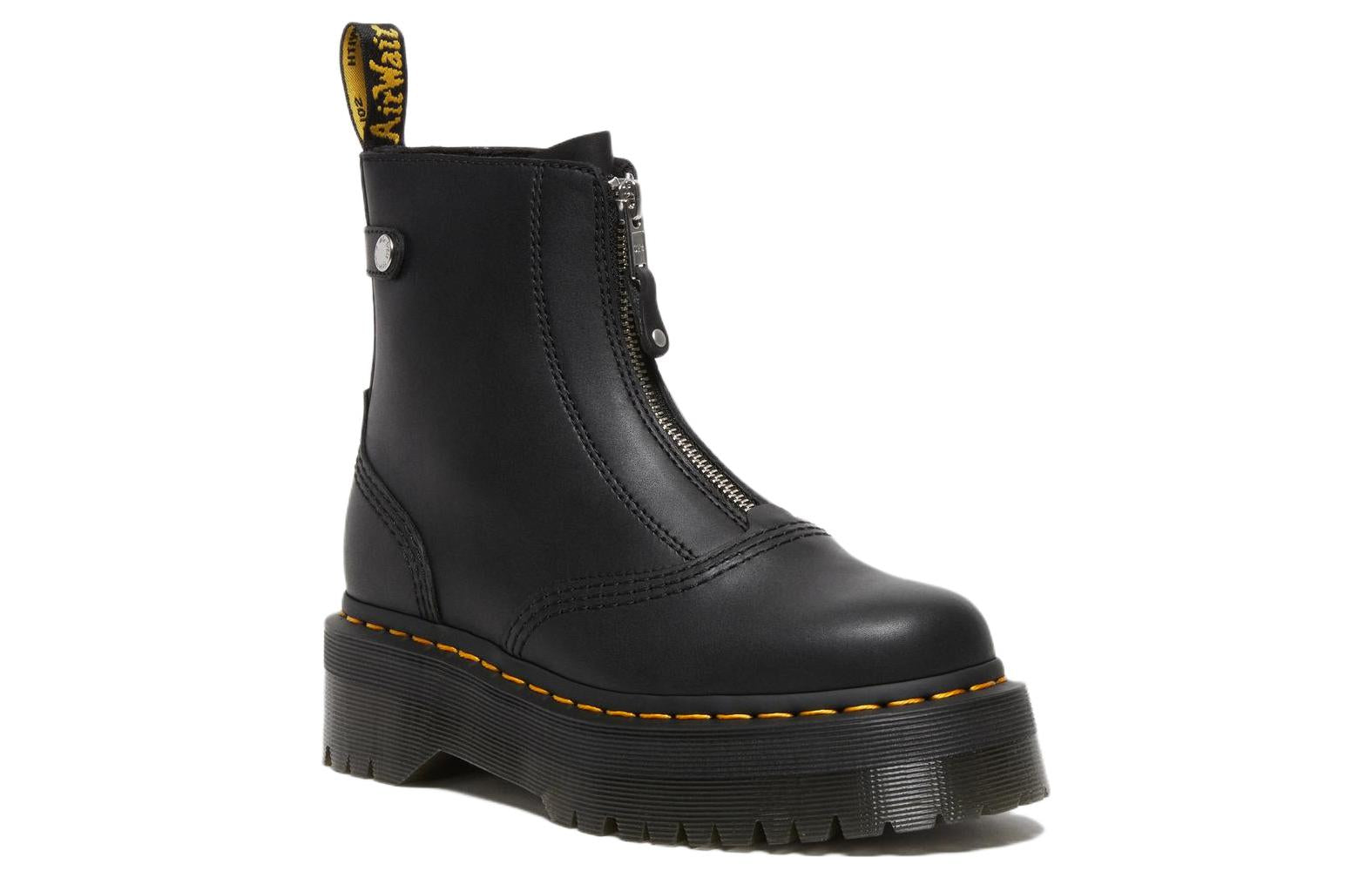 (WMNS) Dr. Martens Jetta Platform Boots 'Black' 27656001