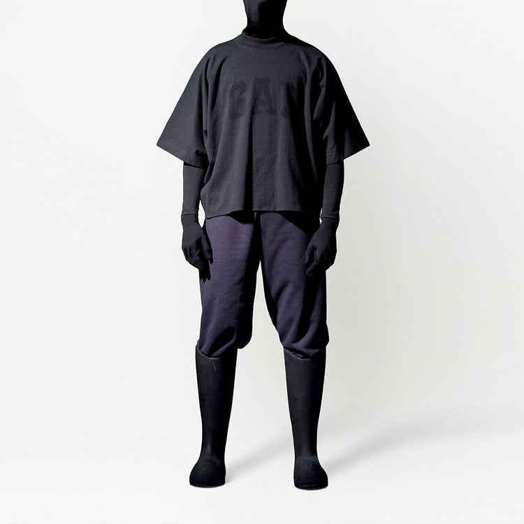 YEEZY Gap x Balenciaga Dove 3/4 Sleeve Tee 'Washed Black' YEEZY-SS22-017