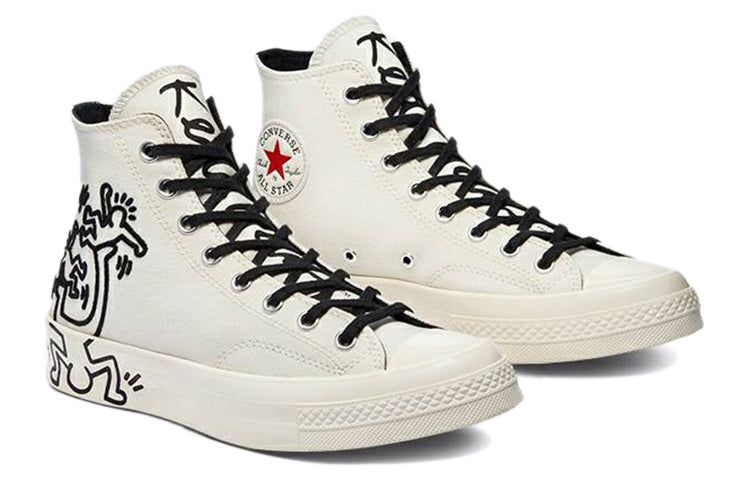 Keith Haring x Converse Chuck Taylor All Star 70 High Tops Egret White 'Egret Black Red' 171858C