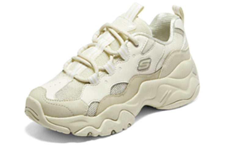(WMNS) Skechers DLites 3.0 'White Beige' 896008-NAT