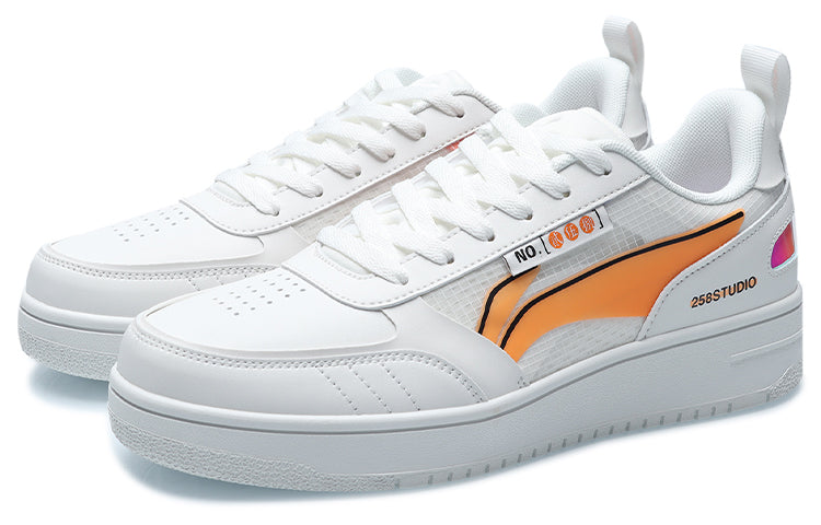 Li-Ning No.258 Classic Leisure Low 'White Orange' AGCR201-1