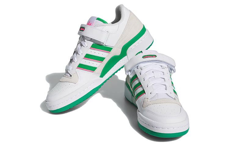 (WMNS) adidas Forum Low 'White Green Pink' IE7422