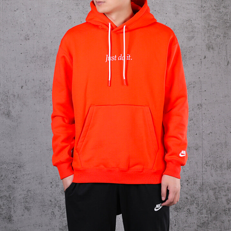 Men's Nike Hooded Casual Sports Pullover Orange CI9407-891