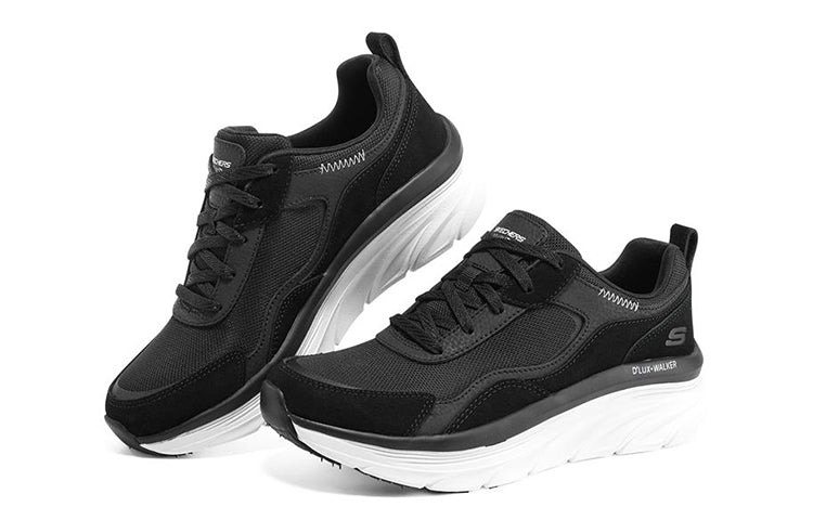 (WMNS) Skechers Dlux Walker 'Black White' 149812-BKW