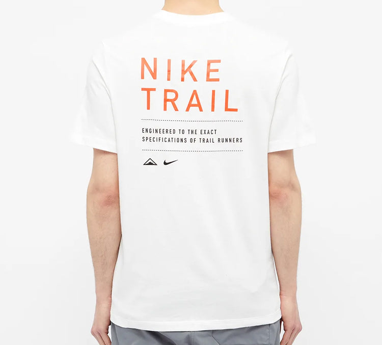 Nike Dri-FIT Trail Triangle Logo Short Sleeve White CT3857-133