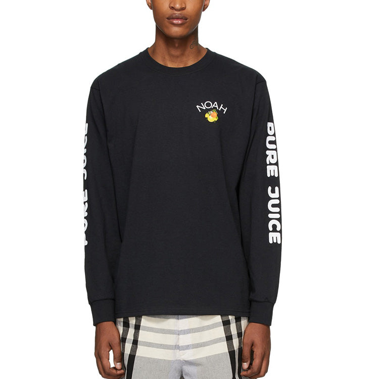 NOAH Pure Juice Ls Tee Fruit Long Sleeves Unisex Black T14SS20BLK