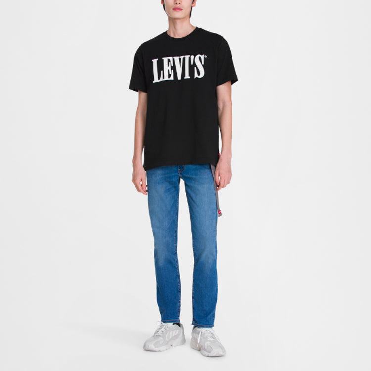 Men's Levis Pullover Pure Cotton Short Sleeve Black 16694-0003